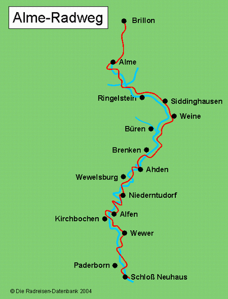 Map Almeradweg